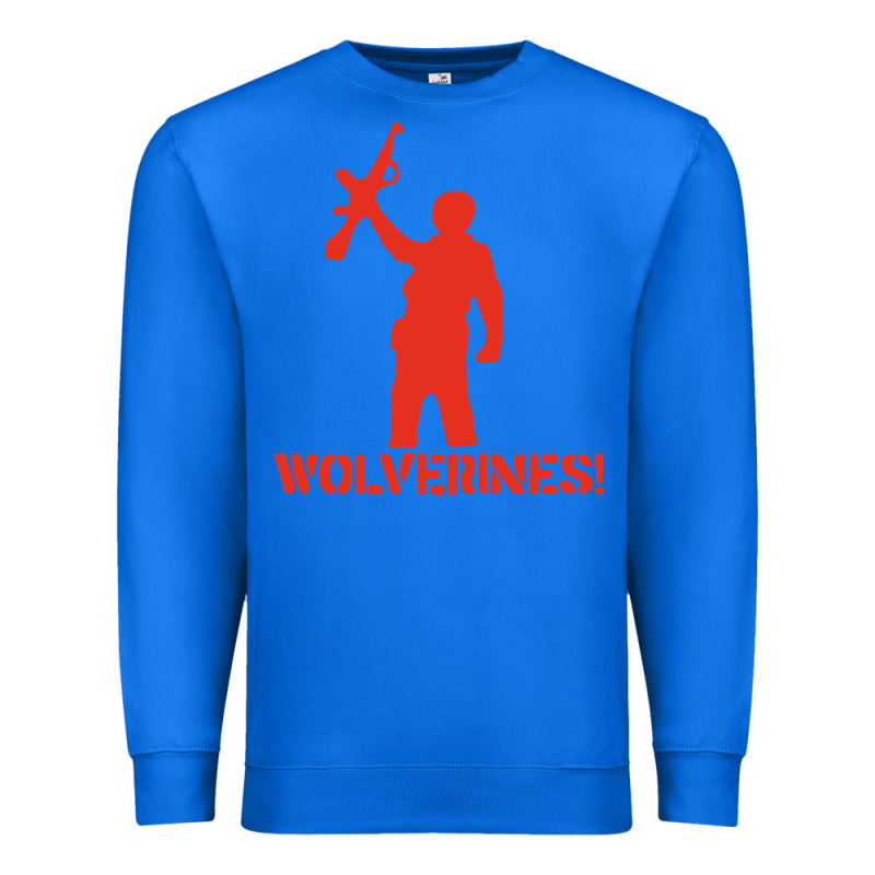 Red Dawn Wolverines Premium Sweatshirt by PixelWave | Teevron
