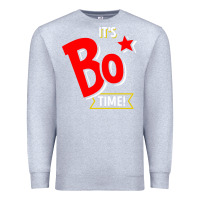 Heather Grey it's bo time Premium Sweatshirt - PixelWave