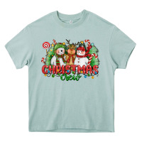 Arona christmas crew polar bear reindeer and snowman Heavy Core Tee - CowGirlArtShop