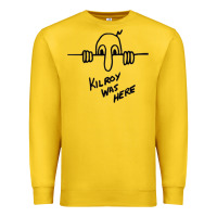 Lemon Kilroy was here (on RedBubble) gift Premium Sweatshirt - PixelWave