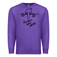Purple Kilroy was here (on RedBubble) gift Premium Sweatshirt - PixelWave