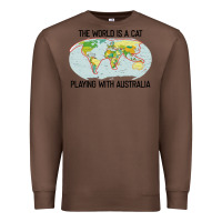Chestnut the world is a cat playing with australia 2020 shirt Premium Sweatshirt - PixelWave