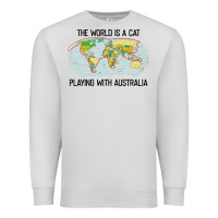 The World Is A Cat Playing With Australia 2020 Shirt Premium Sweatshirt | Teevron