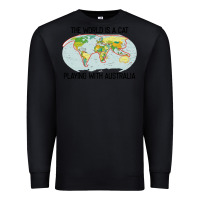 Black the world is a cat playing with australia 2020 shirt Premium Sweatshirt - PixelWave