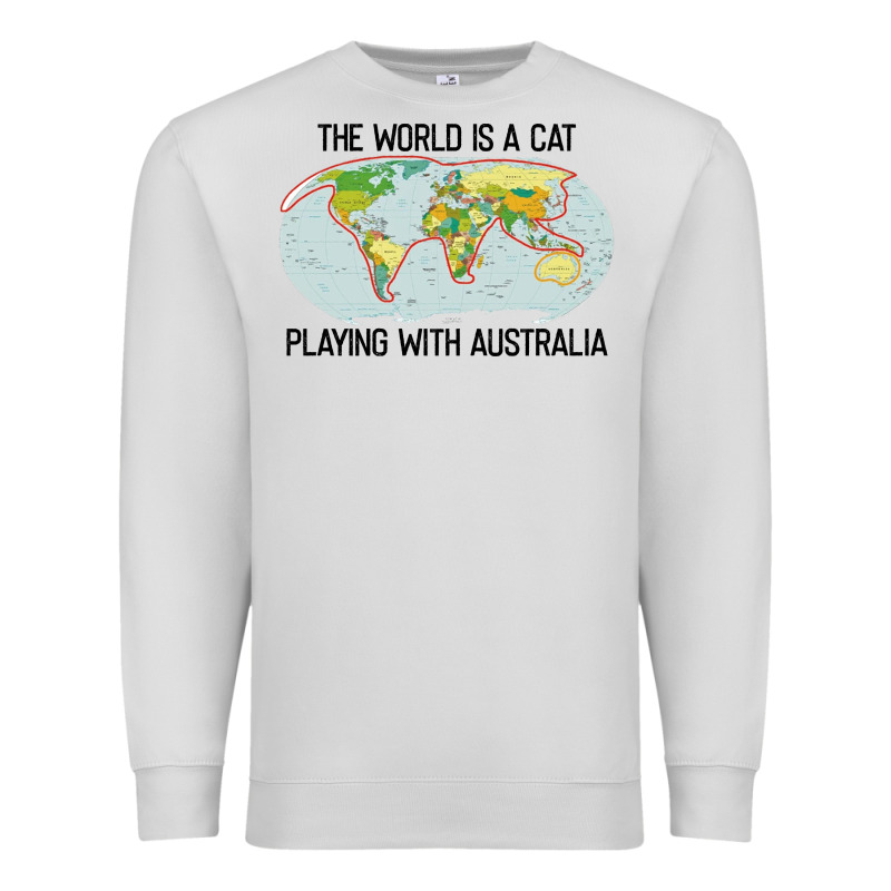 The World Is A Cat Playing With Australia 2020 Shirt Premium Sweatshirt by PixelWave | Teevron