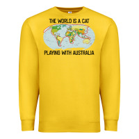 Lemon the world is a cat playing with australia 2020 shirt Premium Sweatshirt - PixelWave
