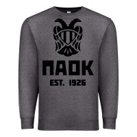 Charcoal Heather paok merch Premium Sweatshirt - PixelWave
