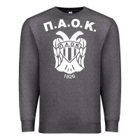 Charcoal Heather paok merch Premium Sweatshirt - PixelWave