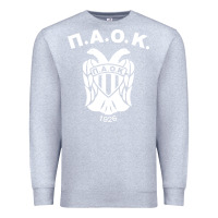 Heather Grey paok merch Premium Sweatshirt - PixelWave