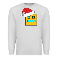 Dove Grey Geometry Dash Premium Sweatshirt - PixelWave