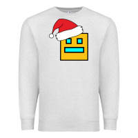 Oatmeal Heather Geometry Dash Premium Sweatshirt - PixelWave