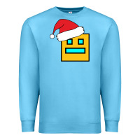 Ocean Blue Geometry Dash Premium Sweatshirt - PixelWave