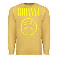 Antique Gold Grunge Rihanna Premium Sweatshirt - PixelWave
