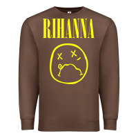 Chestnut Grunge Rihanna Premium Sweatshirt - PixelWave