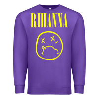 Purple Grunge Rihanna Premium Sweatshirt - PixelWave