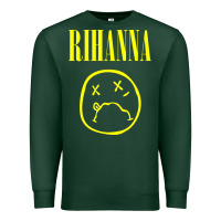 Sports Green Grunge Rihanna Premium Sweatshirt - PixelWave