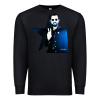 Black ringo starr 01 Premium Sweatshirt - PixelWave