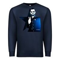Navy ringo starr 01 Premium Sweatshirt - PixelWave