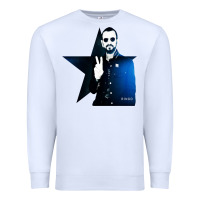 White ringo starr 01 Premium Sweatshirt - PixelWave