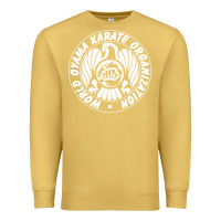Antique Gold World Oyama Karate Organization ( white ) Premium Sweatshirt - PixelWave