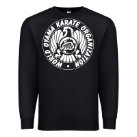 Black World Oyama Karate Organization ( white ) Premium Sweatshirt - PixelWave