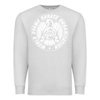 Dove Grey World Oyama Karate Organization ( white ) Premium Sweatshirt - PixelWave