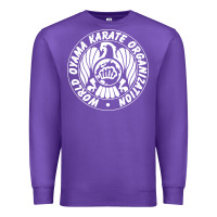 Purple World Oyama Karate Organization ( white ) Premium Sweatshirt - PixelWave