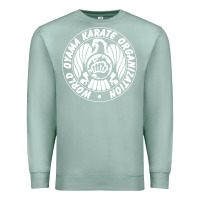 Seafoam World Oyama Karate Organization ( white ) Premium Sweatshirt - PixelWave