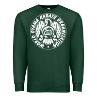 Sports Green World Oyama Karate Organization ( white ) Premium Sweatshirt - PixelWave