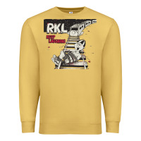 Antique Gold RKL Keep Laughing Essential Premium Sweatshirt - PixelWave