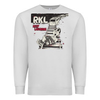 Dove Grey RKL Keep Laughing Essential Premium Sweatshirt - PixelWave