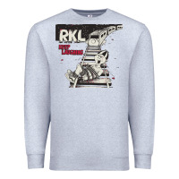 Heather Grey RKL Keep Laughing Essential Premium Sweatshirt - PixelWave
