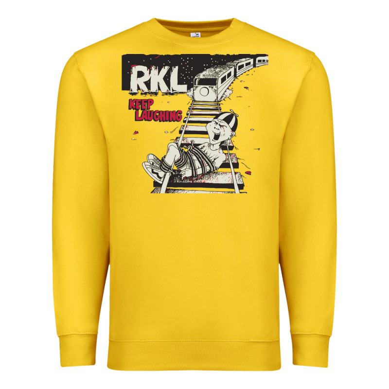 Rkl Keep Laughing Essential Premium Sweatshirt by PixelWave | Teevron