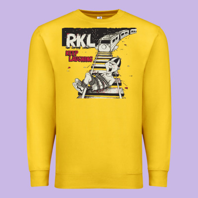 Rkl Keep Laughing Essential Premium Sweatshirt Designed By Pixelwave