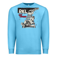 Ocean Blue RKL Keep Laughing Essential Premium Sweatshirt - PixelWave