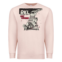 Pale Pink RKL Keep Laughing Essential Premium Sweatshirt - PixelWave