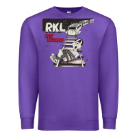 Purple RKL Keep Laughing Essential Premium Sweatshirt - PixelWave