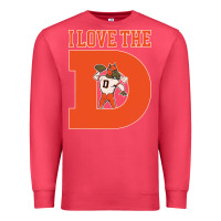 Cardinal i love the d broncos football quote Premium Sweatshirt - PixelWave