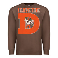 Chestnut i love the d broncos football quote Premium Sweatshirt - PixelWave