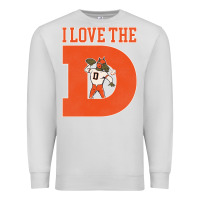 Dove Grey i love the d broncos football quote Premium Sweatshirt - PixelWave