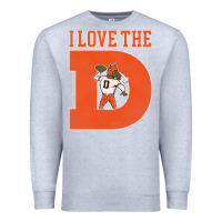 I Love The D Broncos Football Quote Premium Sweatshirt | Teevron