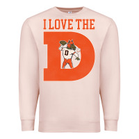 Pale Pink i love the d broncos football quote Premium Sweatshirt - PixelWave