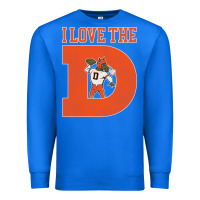 True Royal i love the d broncos football quote Premium Sweatshirt - PixelWave