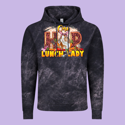 One Hip Lunch Lady Easter Day Vintage Hoodie Designed By Lillyallendesigns