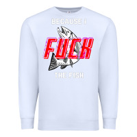 White because i fuck the fish Premium Sweatshirt - PixelWave