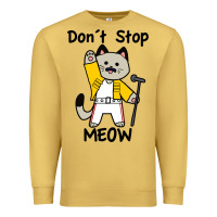 Antique Gold Don´t Stop Meow Premium Sweatshirt - PixelWave