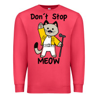Cardinal Don´t Stop Meow Premium Sweatshirt - PixelWave
