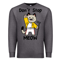 Charcoal Heather Don´t Stop Meow Premium Sweatshirt - PixelWave