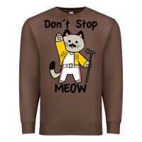 Chestnut Don´t Stop Meow Premium Sweatshirt - PixelWave