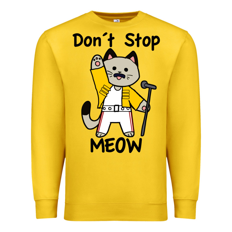 Don´t Stop Meow Premium Sweatshirt by PixelWave | Teevron